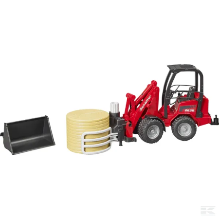 Agricultura - Incarcator compact Schaffer 2630 cu cleste pentru baloti rotunzi