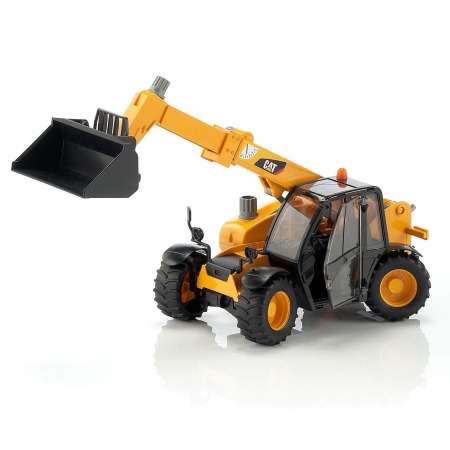 Utilaje pentru constructii - Incarcator telescopic CAT, cu directie pe toate rotile - Bruder 02141