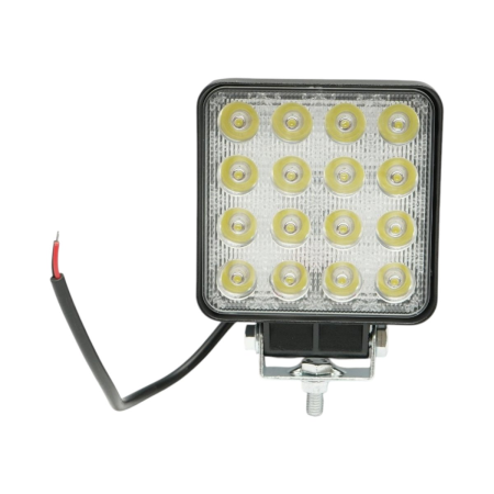 Electrice - Lampa cu 16 LED-uri 10-30V 48W unghi radiere 30 de grade tip spot 108x108x57mm IP67
