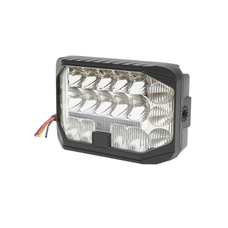 Electrice - Lampa cu semnalizare galbena 9-80V, 28 leduri, alb-galben