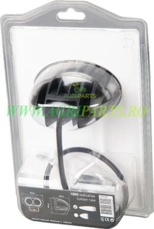 Lampa de lucru LED 20W 1800lm ovala 12/24V 96x72x79mm, tip spot 2 LED-URI [4]