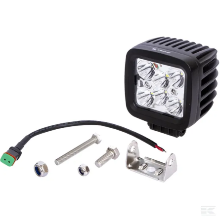 Lampa de lucru LED 42W 3780lm patrata 10/30V 100mm tip spot 6 LED-uri [2]