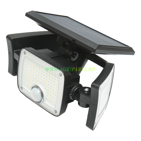 Lampa LED 2700 lm cu panou solar telecomanda si baterie 2400mAh, IP65 [3]