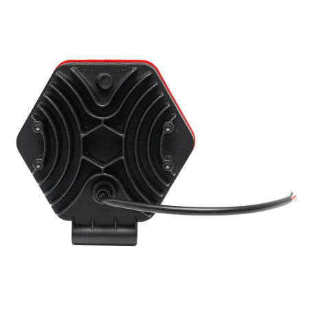 Lampa proiector cu grilaj plastic rosu tip spot, 16 leduri, DC 10-80V 48W unghi [...] [1]
