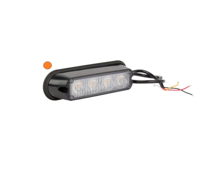 Electrice - Lampa semnalizare, galbenă cu 4 LED-uri