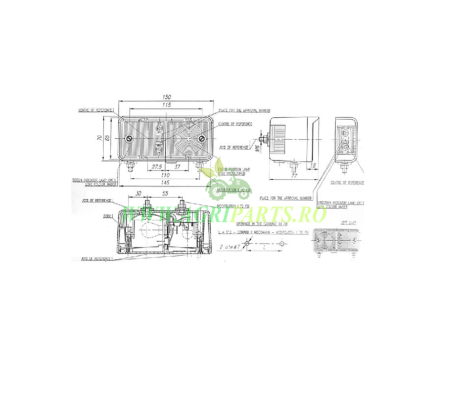Lampa semnalizator fata dreapta tractor/utilaj constructii/camion [1]