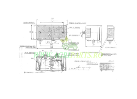 Lampa semnalizator fata stanga tractor/utilaj constructii/camion [1]