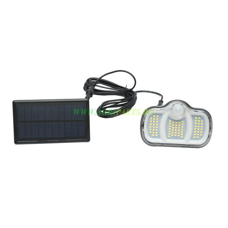 Lampa solara LED cu panou 0.8W de perete, baterie 3.7V, 1200mAh si senzor de mis[...] [2]