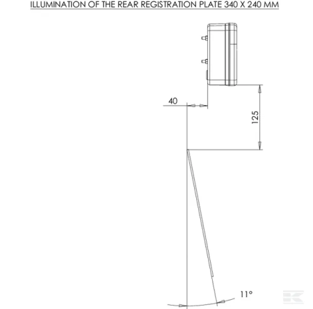 Lampa spate multifunctionala LED patrata 12-24V 121x101x56 mm [8]