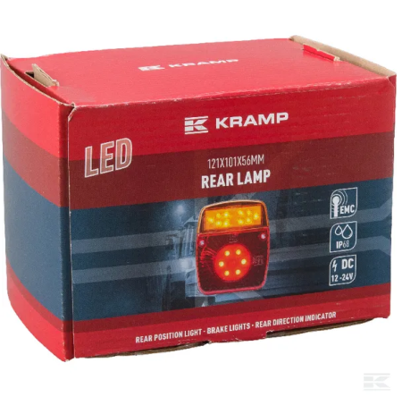Lampa spate multifunctionala LED patrata 12-24V 121x101x56 mm [3]