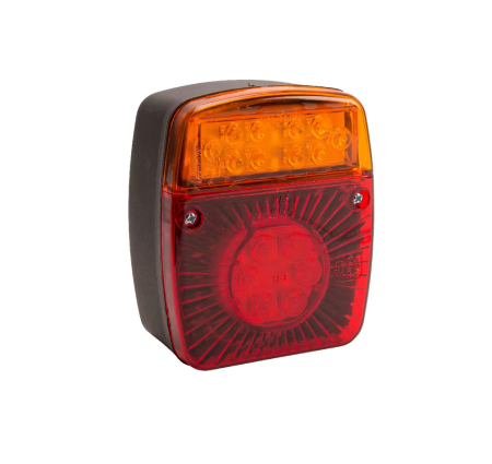 Electrice - Lampă spate multifuncțională LED pătrată 12-24V 121x101x56mm 5 poli Kramp