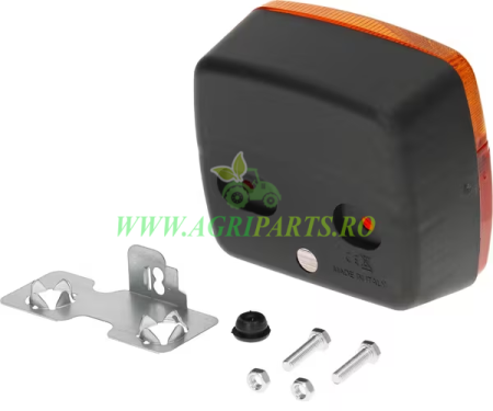 Lampa spate patrata 12/24V rosu/galben,prindere cu surub, 105x100x52mm [1]