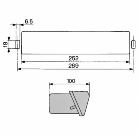 Lampa spate 12V, stanga, tractor Case-IH, Fiat, Ford, Massey Ferguson [3]