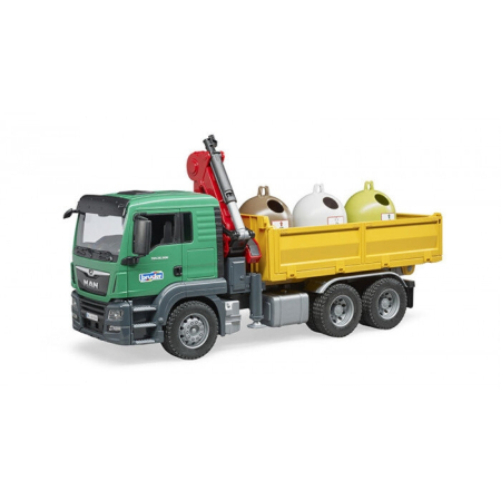 Masina de gunoi MAN TGS cu macara si 3 containere reciclare [1]
