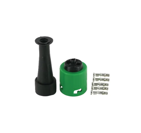 Electrice - Mufa dreapta, verde, baioneta cu 5 pini, pentru instalatie electrica remorca