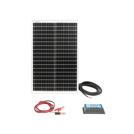 Zootehnie - Panou solar 30W/18V cu regulator de incarcare 12/24V 10A