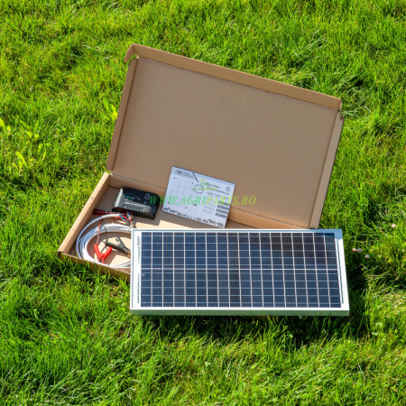 Panou solar monocristalin cu puterea de 30 W, cu regulator de incarcare solar PW[...] [3]