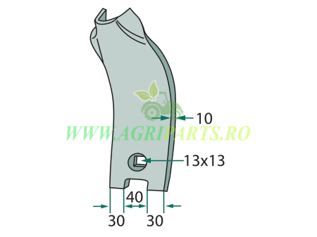 Placa deflector Lemken 3374395 [1]