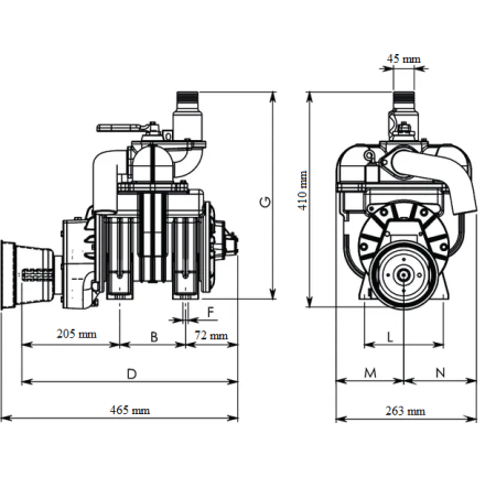 Pompa de vacuum vidanja, standard, Battioni Pagani MEC 1600M [4]