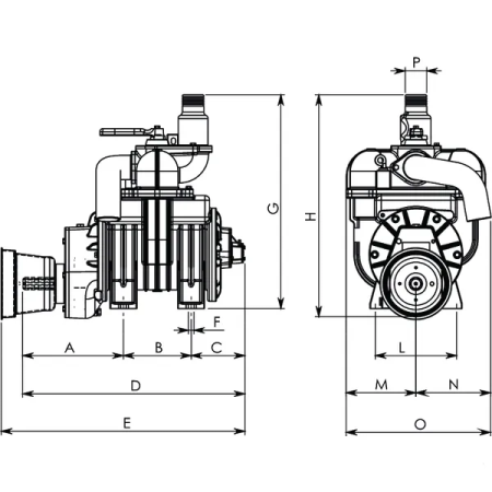 Pompa de vacuum vidanja, standard, Battioni Pagani MEC 2000M [4]