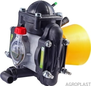 Piese instalatii erbicidat - Pompa instalatie erbicidat cu membrana si piston P100, carcasa aluminiu,  pentru[...]