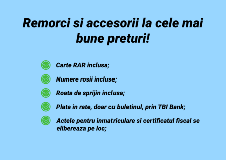 Remorca Auto REPO PED 3016O PLUS 3000 x 1600 x 1200 mm 750 kg, cu cadru si prela[...] [6]