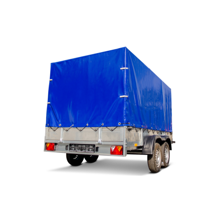 Remorca Auto REPO QED 3016O PLUS 3000 x 1600 x 1200 mm dublu-ax 750 kg, cu cadru[...] [1]