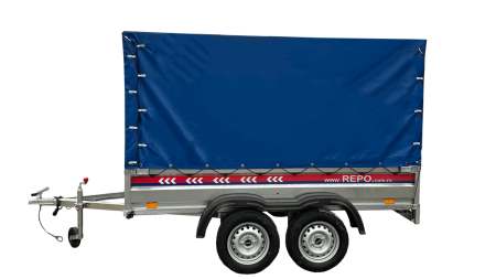 Remorci auto - Remorca Auto REPO QRDS 2412 PLUS 2400 x 1250 x 1200 mm dublu-ax 750 kg, cu cadru[...]