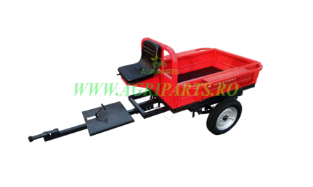 Remorci auto - Remorca motocultor, capacitate 400 kg, basculabila