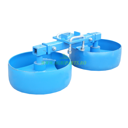 Roata dubla de metal pentru plug reversibil hidraulic [1]