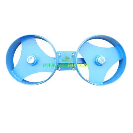 Roata dubla de metal pentru plug reversibil hidraulic [2]