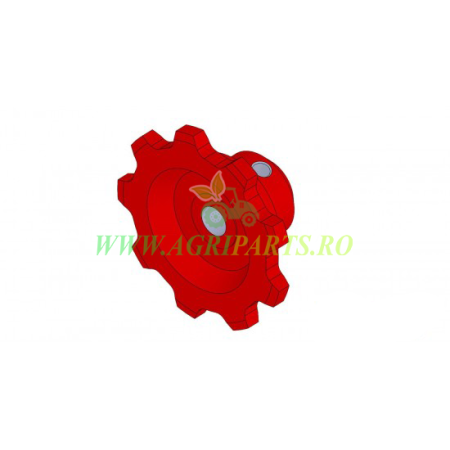 Piese culegator porumb - Roata lant pentru culegator de porumb ZMAJ fi120/25x57mm - 222-18/09