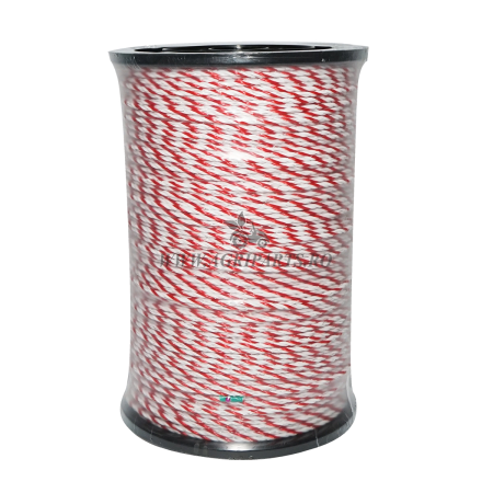 Rola fir alb-rosu fi 4mm 6x0.2mm SS, 500m gard electric, rezistenta 4.5 Ohm [1]