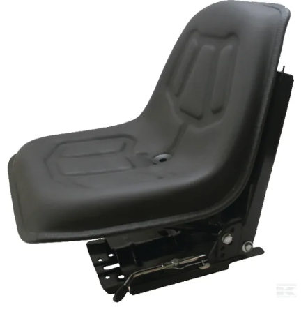 Scaune - Scaun din PVC cu suspensie mecanica, negru