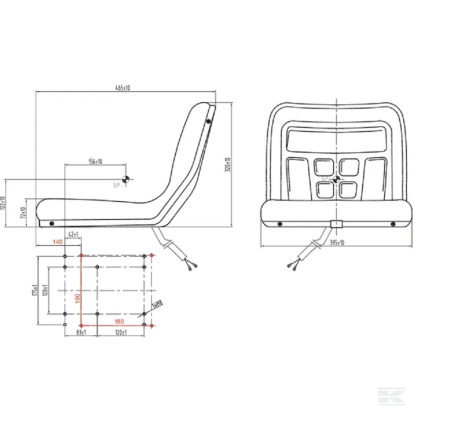 Scaun motostivuitor din PVC, cu comutator greutate [1]