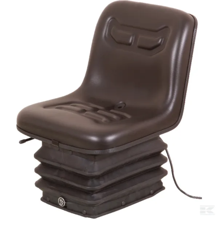 Scaune - Scaun PVC cu suspensie pe aer, negru