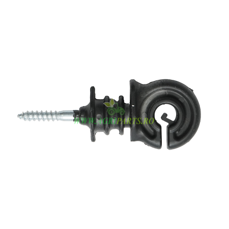 Set 100 izolatori inelari, PP ECO negru, pentru fir gard electric [2]