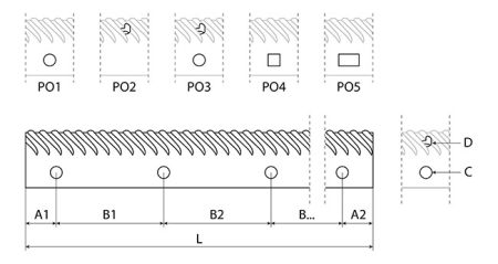 Set 2 sine batator dreapte pentru Deutz-Fahr 16006800 + 16006802 [1]