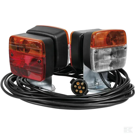 Accesorii - Set lampi magnetice, bec halogen, 12V, cablu 7,5 m