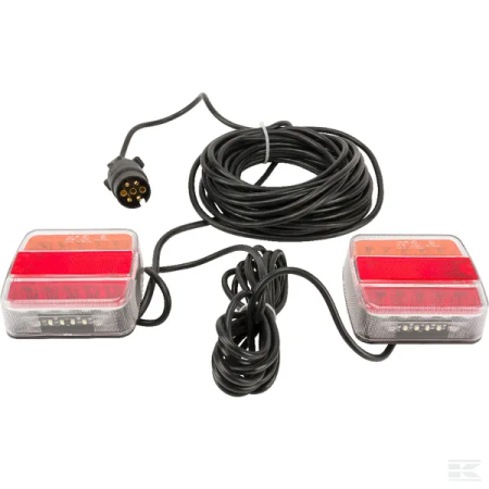 Accesorii - Set lampi spate combinate, magnetic, 12/24V, cu cablu de 12 m