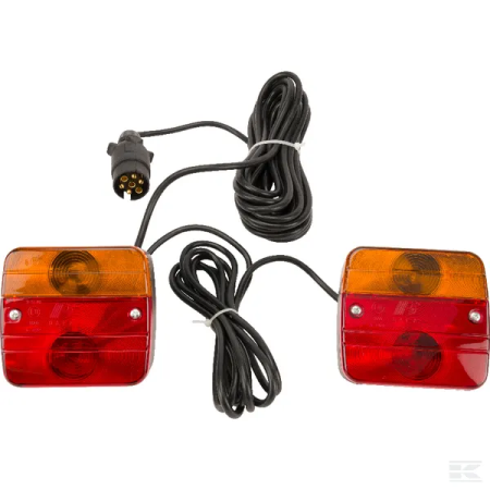 Accesorii - Set lampi spate combinate, montabile, 12V, cu cablu de 7.5 m