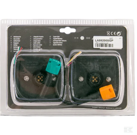 Set lampi spate LED patrata 12/24V 100x100x40 [1]