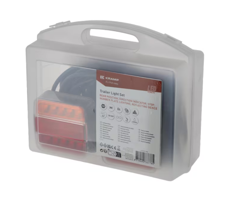 Electrice - Set lumini LED remorca, 12/24V, montabil, cablu 12m