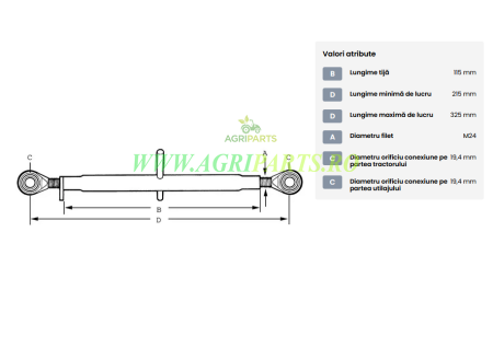 Tirant central standard 115-M24 categoria 1/1 [1]