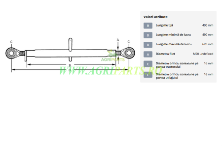 Tirant central standard 400-M20 categoria 0/0 [1]