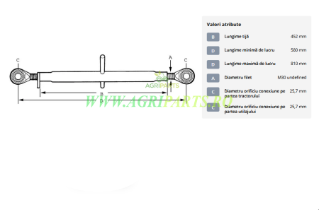 Tirant central standard 450-M30 categoria 2/2 [1]