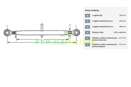 Tirant central standard 500-M30 categoria 2/2 [1]