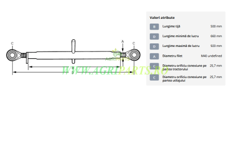 Tirant central standard 500-M40 categoria 2/2 [1]