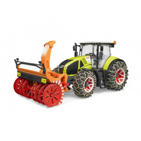 Agricultura - Tractor Claas Axion 950 cu lanturi si freza de zapada