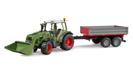 Agricultura - Tractor Fendt 211 Vario cu remorca basculabila